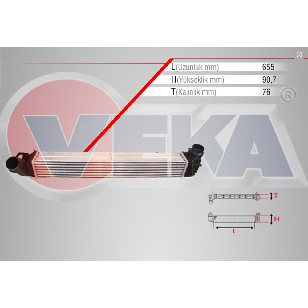 Turbo Radyatörü (Intercooler) Renault Megane III (Kz0 1) 1.5 Dci 2008 Sonrası