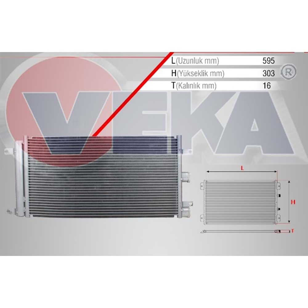 Klima Radyatörü Fiat Doblo (119,223) 1.4 M-T 2001_2010 Arası