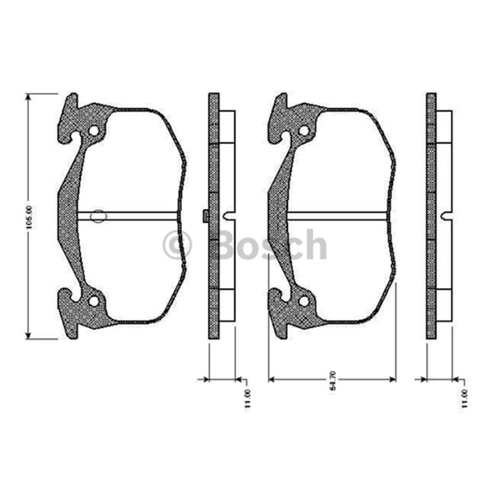 Arka Balata Renault R9 R19 Megane Clio Peugeot 106 206 00 Sonrası 306 97_01 Arası