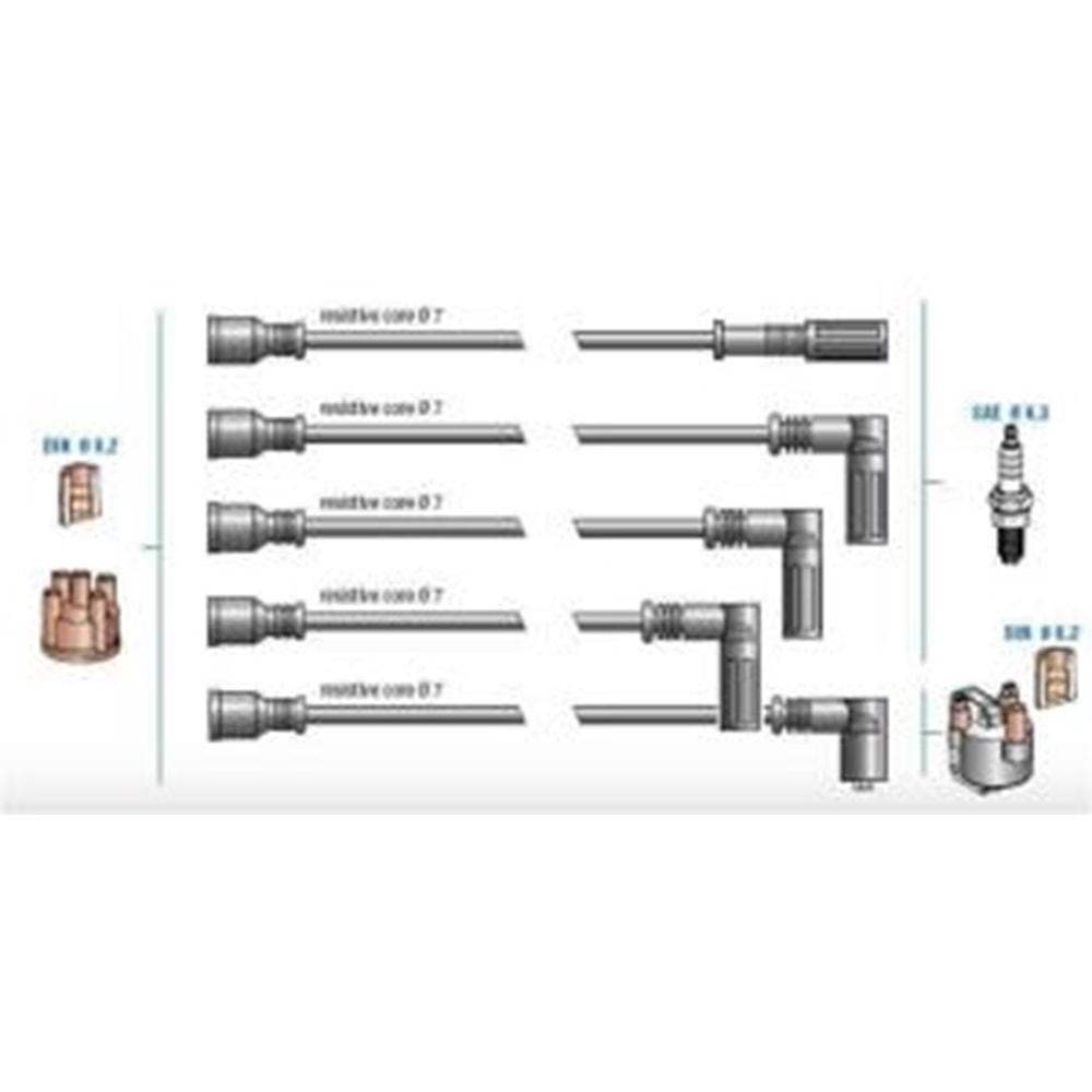 Buji Kablosu Takım Fiat DKŞ 1.6 SLX