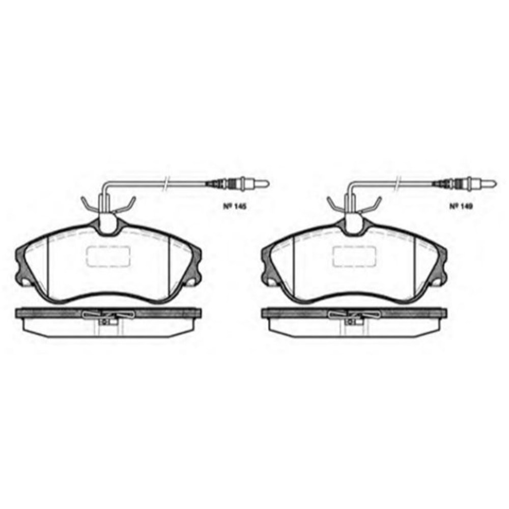 Ön Fren Balatası Fişli Peugeot Partner Citroen Berlingo