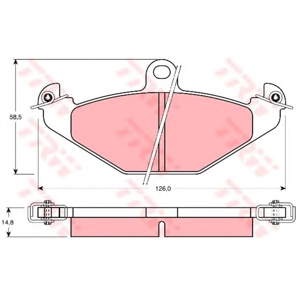 Arka Fren Balatası Disk Balata Renault R21 (86-94) Laguna (93-01) Safrane 92 Sonrası