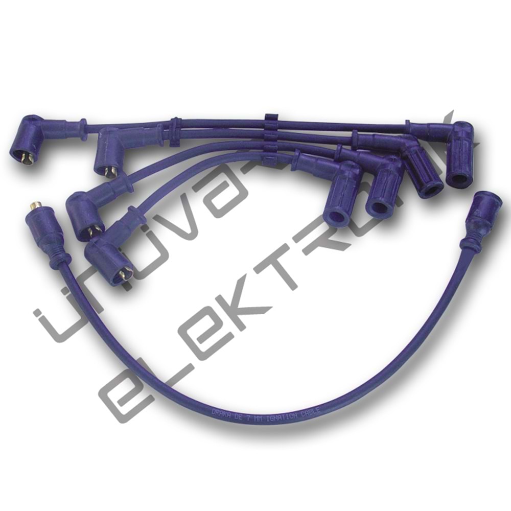 Buji+Bobin Kablosu DKŞ SLX-S Düz Motor 1.4 - 1.6 Kısa