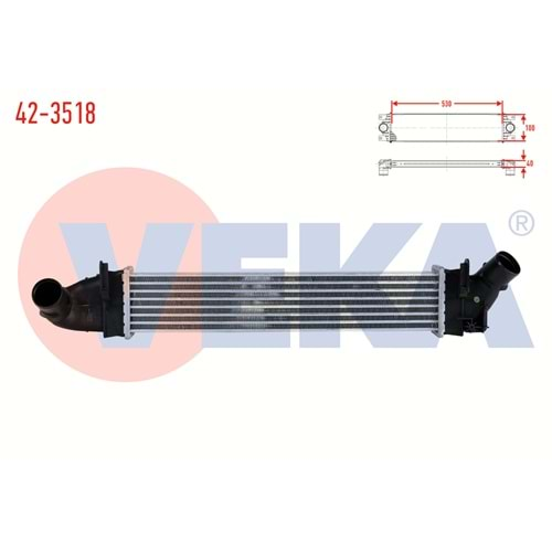 Turbo Radyatörü (Intercooler) Dacia Logan (Ls) 1.5 Dci 2006_2008 Arası