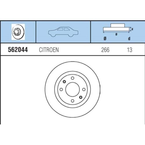Ön Fren Diski Citroen C2-C3 1.4İ Hdi 03 Sonrası
