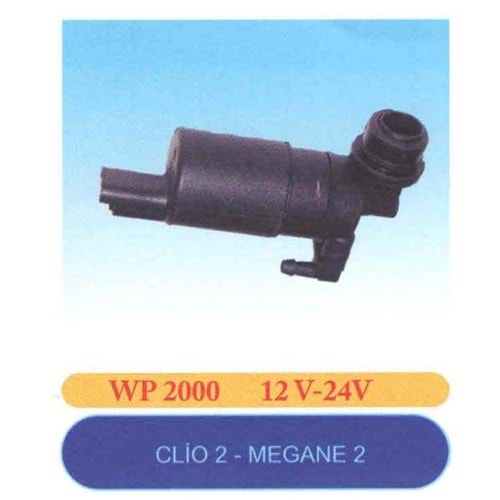 Cam Su Fıskiye Pompası Tek Çıkış Megane II-Clio II-Partner 2003