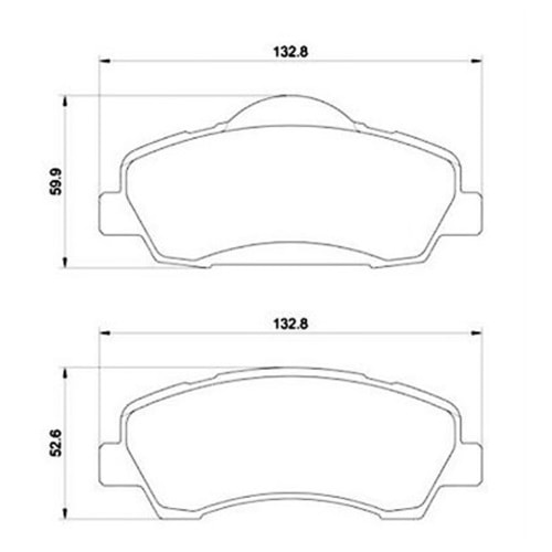 Ön Fren Balatası Peugeot 301 1.2VTI 72 1.6VTI 115 12 Sonrası 308 II-SW Citroen C Elysee 1.2 VTI 1.6 VTI