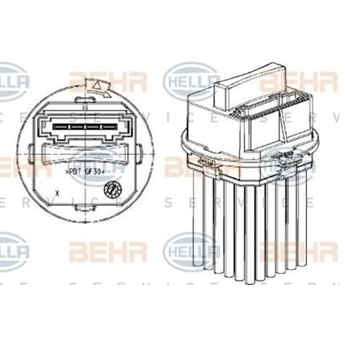 Kalorifer Rezistansı P307-P407-C3 III-DS3-C4-C5 III-C6 DS3 06- Otomatik Soğutma