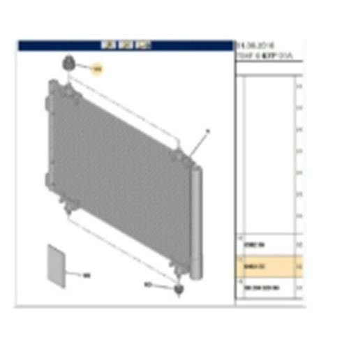 Klima Radyatör Tutucu 307-308-406-Partner Tepee C3-C4-Xsara B