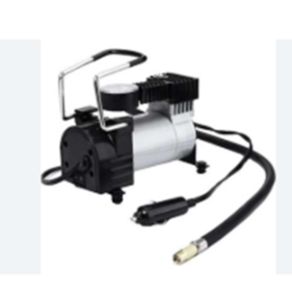 Hava Komprasörü 12V Metal Işıksız Siyah