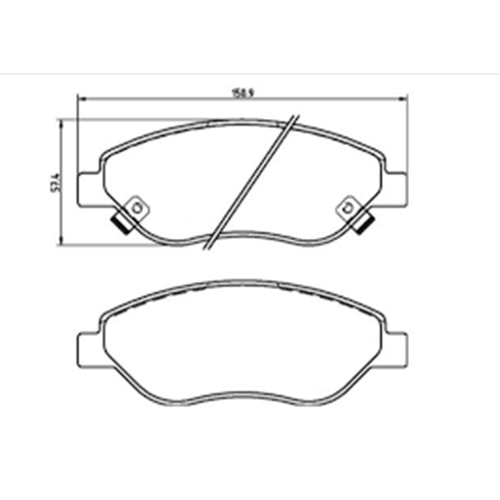 Ön Fren Balatası Fiat Egea 1.4-1.6-1.3D-1.6D Egea HB.1.4-1.6 1.6D 16 Sonrası