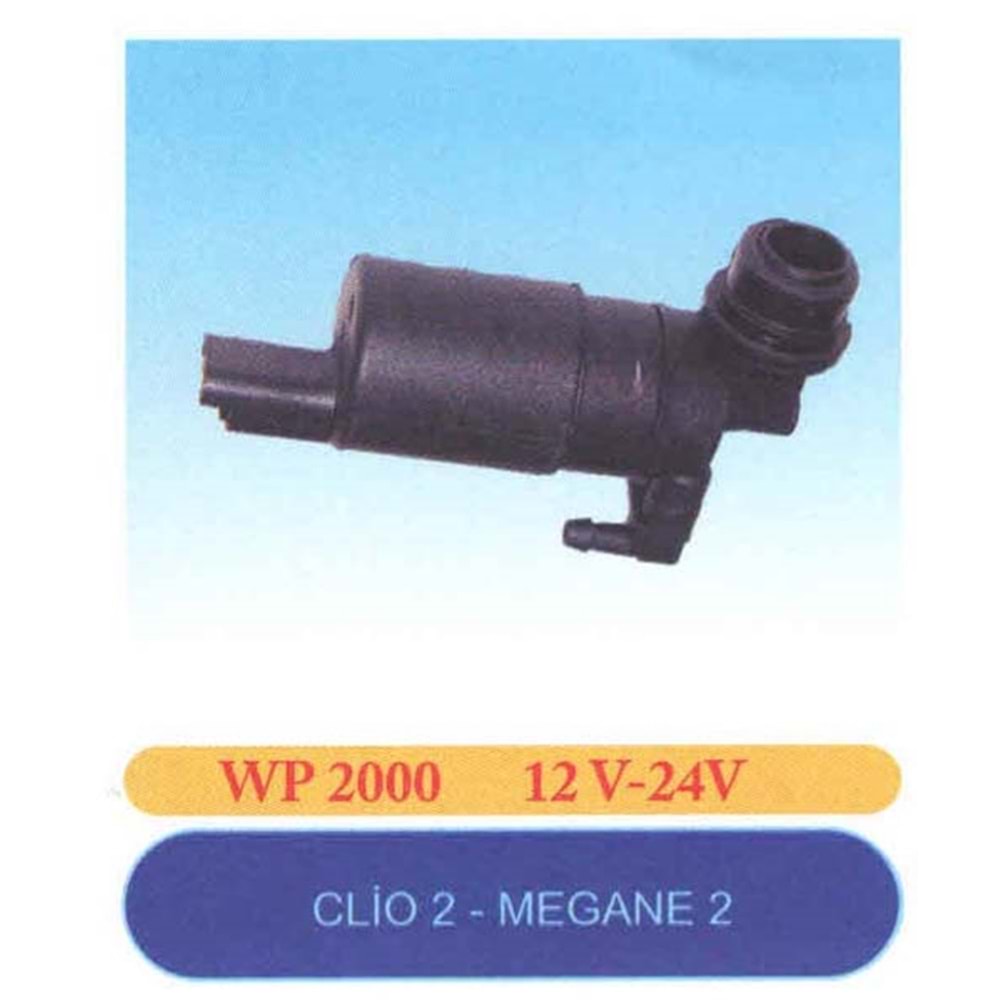 Cam Su Fıskiye Pompası Tek Çıkış Megane II-Clio II-Partner 2003